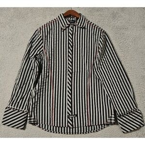 Scott Weiland English Laundry Striped Button Down Shirt‎ Long Sleeve Men's Small